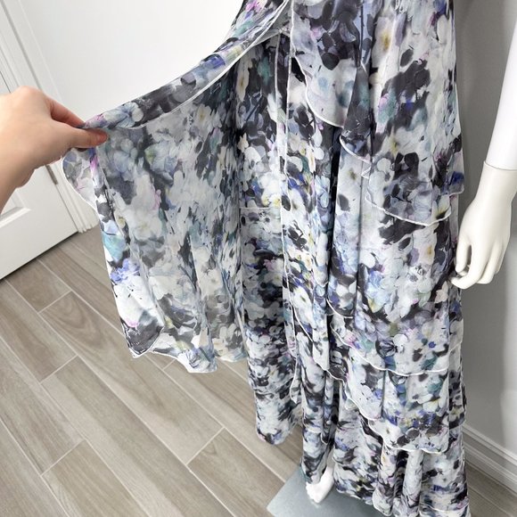 Fame and Partners The Catherine Tiered Bustier Floral Print Gown Maxi Dress - Picture 8 of 16